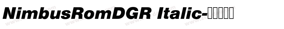 NimbusRomDGR Italic字体转换